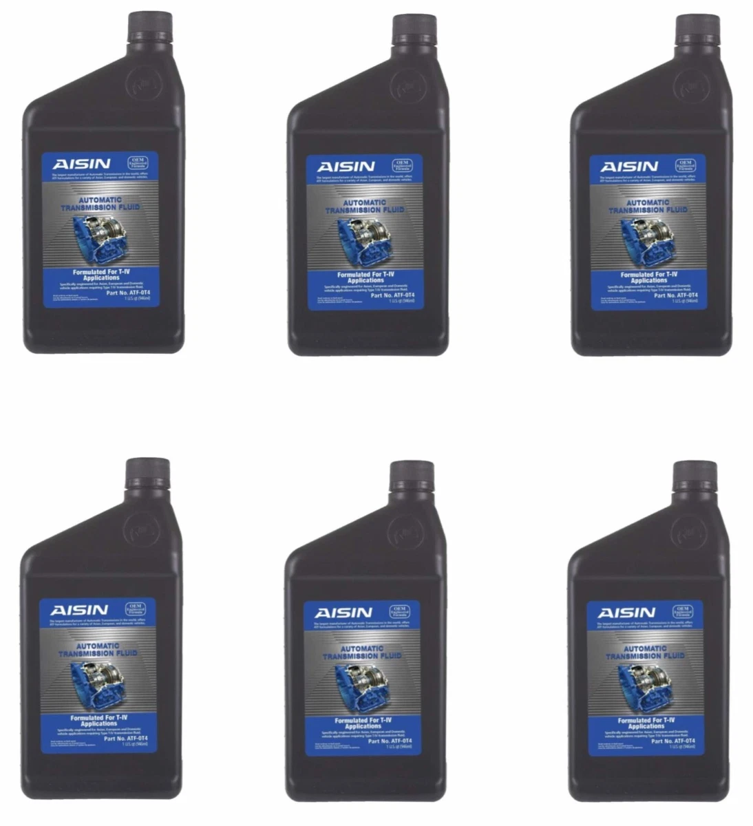 Aisin OEM Automatic Transmission Fluid Type TIV (946 ML), 50 OFF