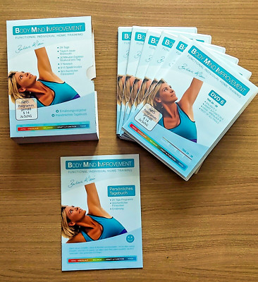 Fitness DVD Box, BODY MIND IMPROVEMENT/ Tagebuch+Ernährungsratgeber (D#5)