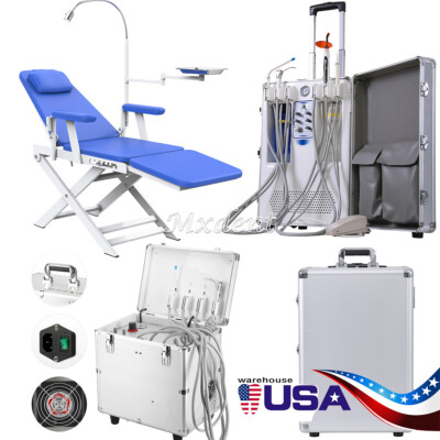 Dental Delivery Unit Mobile Case Air Compressor Suction System /Portable Chair