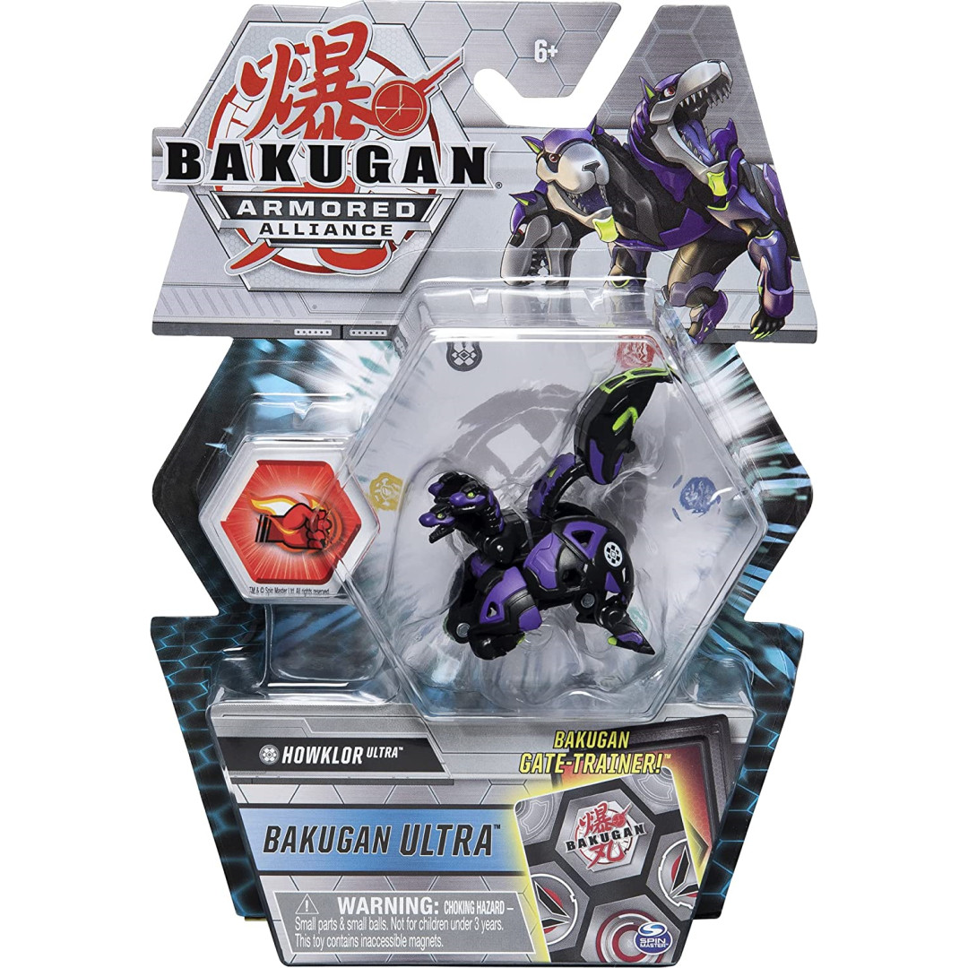 Bakugan Ultra Armoured Alliance Howlkor Black Action Figure Battle Brawlers