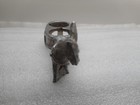 Vintage Metal Donkey & Cart Holder Salt& Pepper Lipstick Silver Tone Japan As Is — photo 4