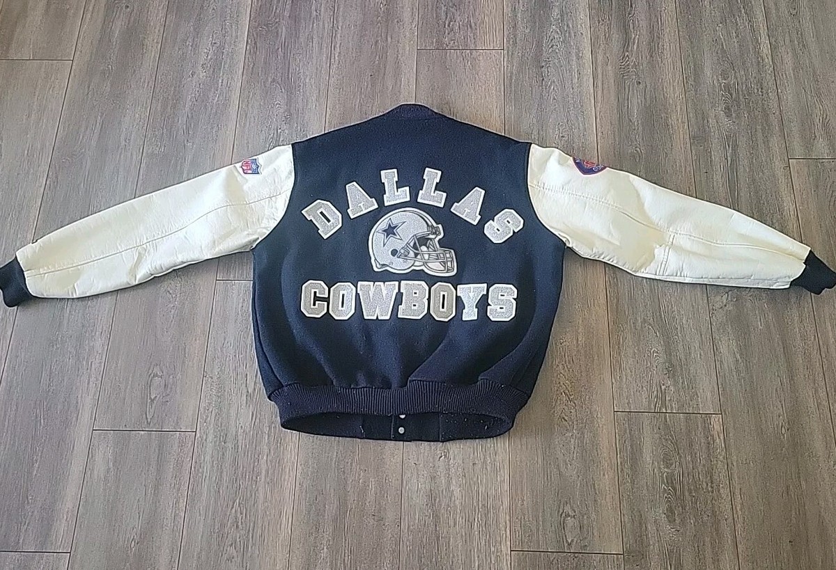 VINTAGE AUTHENTIC DALLAS COWBOYS JACKET LARGE RARE CHALK VINTAGE AUTHENTIC DALLAS COWBOYS JACKET LARGE RARE CHALK