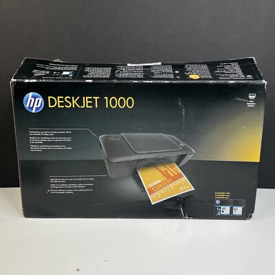NEW HP Deskjet 1000 Standard Inkjet Printer OPEN BOX (but No Ink Included) READ