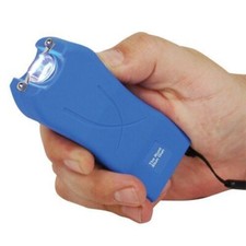 Runt 80 Million Volt stun Gun LED Flashlight & Disable Pin - Blue