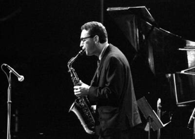 American Jazz Saxophonist Lee Konitz At Tivoli Concer 3 Old Music Photo