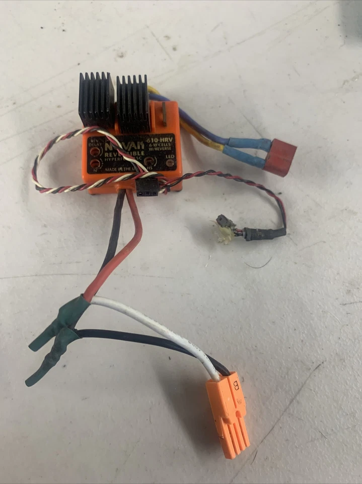 VINTAGE TEAM NOVAK REVERSIBLE HYPERFET ESC 610 HRV BRUSHED 6-10 CELLS W REVERSE - Image 2 of 4