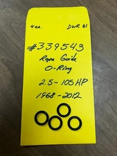 NOS OEM OMC Johnson Evinrude Rope Guide O-Ring 339543 2.5-105HP 1968-12 LOT OF 4