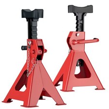 Wiltec Set 2 Chandelles de levage 3T 5 kg Hauteur 290-425 mm Cric Auto Garage