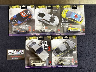 2024 Hot Wheels Premium Car Culture Slide Street 2 Full Set of 5 Cars