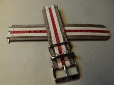 HIGH QUALITY Southern Straps Nylon Brown Red Stripe 22mm Smartwatch Watch Band