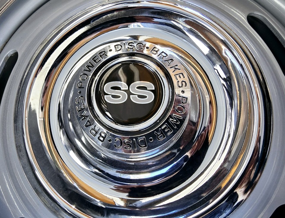 GM CHEVY CAMARO CHEVELLE NOVA SS RALLY WHEEL CENTER CAPS DISC BRAKES ...