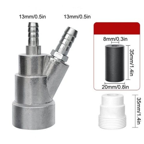 35mm Stainless Steel Sand Blaster Sandblasting Gun with 8mm Boron Carbide Nozzle - Picture 3 of 10