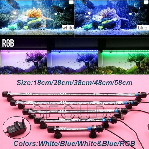 Waterproof Aquarium Fish Tank SMD LED Strip Light Bar White,RGB or ...