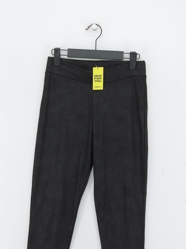 Pull&Bear Legging Femme M Noir Polyester avec Élasthanne, Autre Pleine Longueur - Photo 3/5