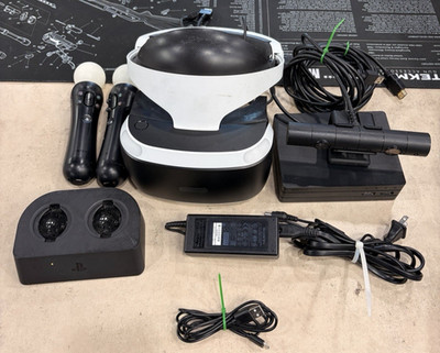 Sony PlayStation VR - PSVR1 - Headset, Camera, Controllers, Cables Included