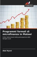 Programmi Formali Di Microfinanza In Malawi Abel Nyoni Taschenbuch Italienisch