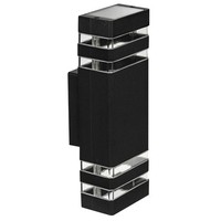 Led AußEnwandleuchte Up Down IP54 Schwarz 2X GU10 Fassadenlampe Masterled Inez