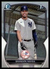2023 Bowman Chrome BRANDON MAYEA REFRACTOR 355/499 YANKEES BCP-188