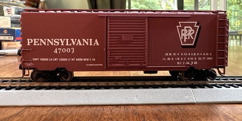 Accurail HO Kit #3421 40’ PS-1 Boxcar Acciaio Pennsylvania 47003 Assemblato NY - Foto 4 di 8