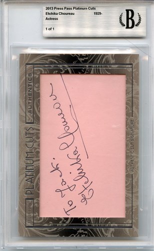 2013 PRESS PASS PLATINUM CUTS ETCHIKA CHOUREAU ACTRESS 1 OF1 - Picture 1 of 2