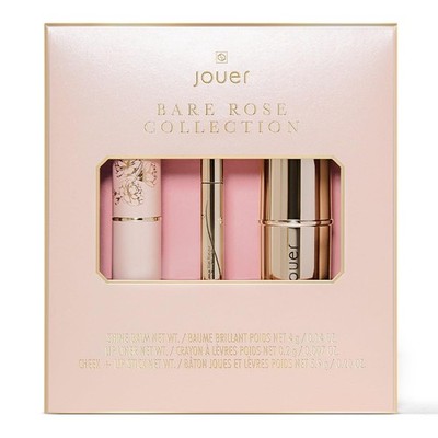 Bare Rose Collection | Blush Stick, Cream Lip Liner, Lip Plumping Balm Kit | ...