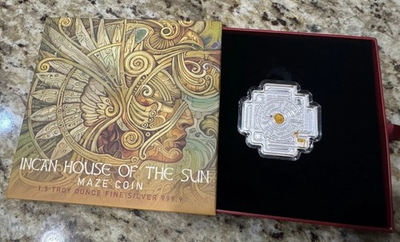 #ad 2022 PAMP Incan “House of the Sun” Maze Coin 1.5 oz .999 Silver – Limited 3000 $219.00