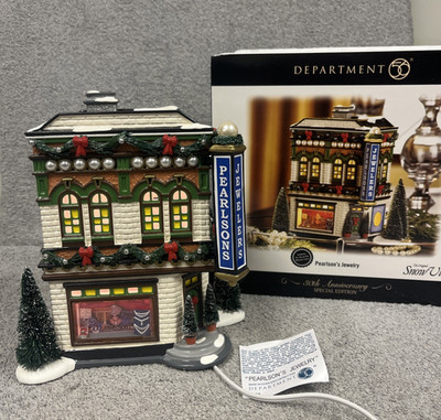 Dept 56 Christmas Snow Village Pearlson's Jewelry Special Edition