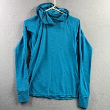 NRS Hoodie Womens XS Blue Sun UPF Pullover Active Stretch Hiking Kayaking