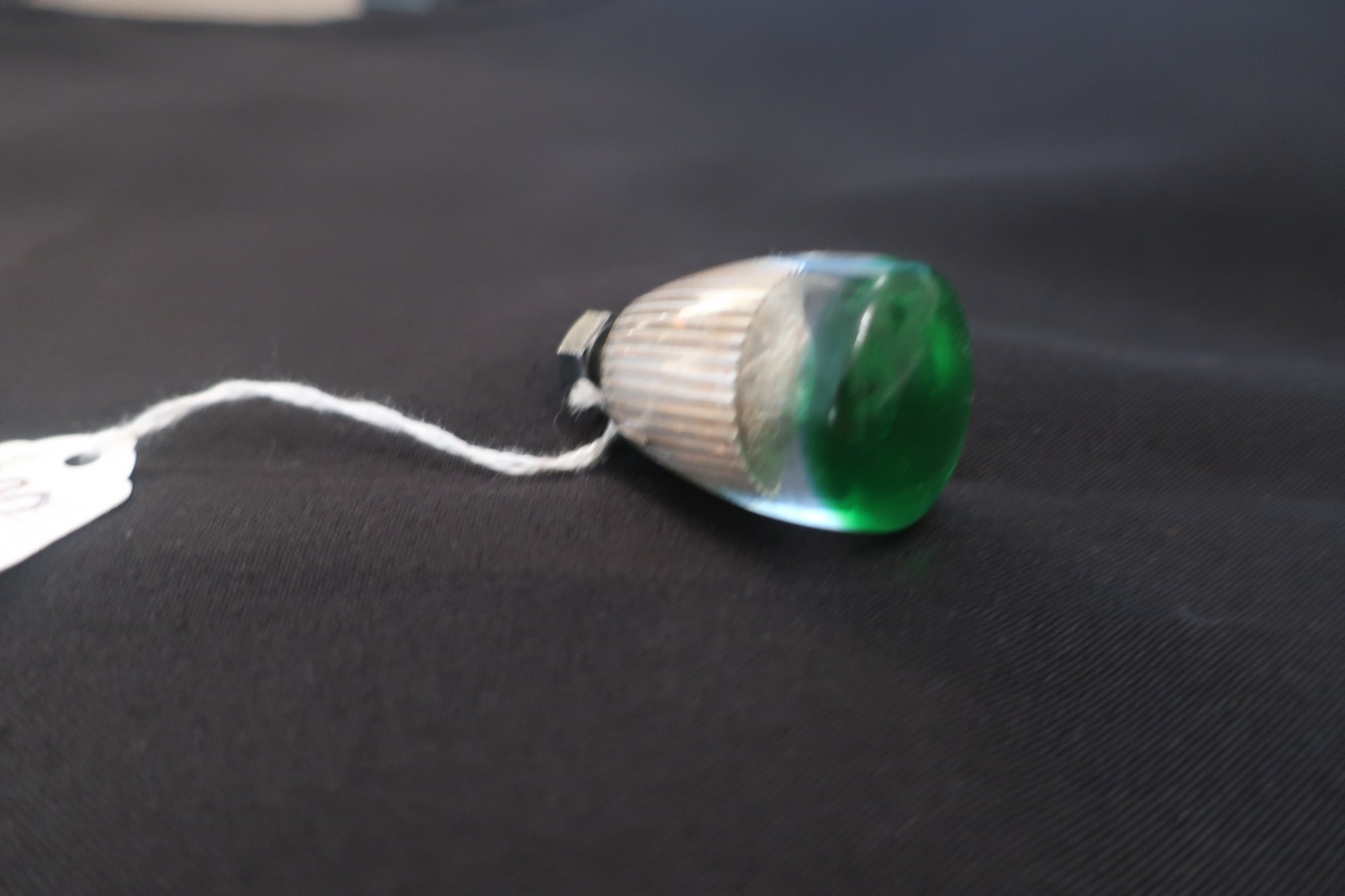 Vintage Antique GM Acrylic Gear Shift Knob Rockabilly Rat Rod Green