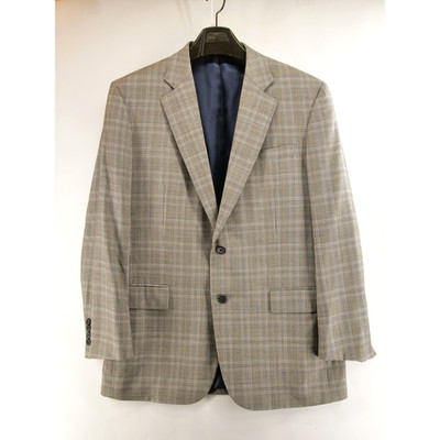 Brooks Brothers 1818 Madison Full Canvas Wool Gray Suit Jacket 41R 130s
