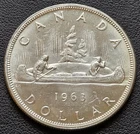 1963 Silver Dollar Canada - 80% Silver - Mint Condition