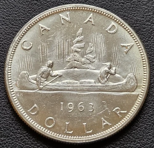 1963 Silver Dollar Canada - 80% Silver - Mint Condition