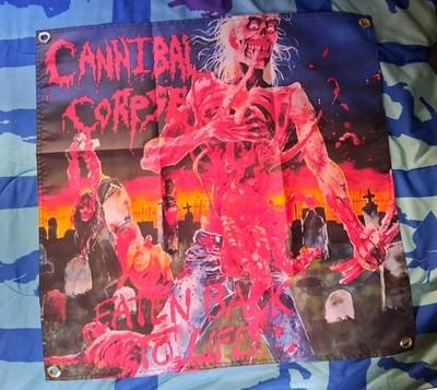 Cannibal Corpse Eaten Back To Life  2x2ft Banner Flag