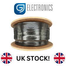 Dual Black Satellite Cable, Twin Core (RG6),  (100m) Sky Samson
