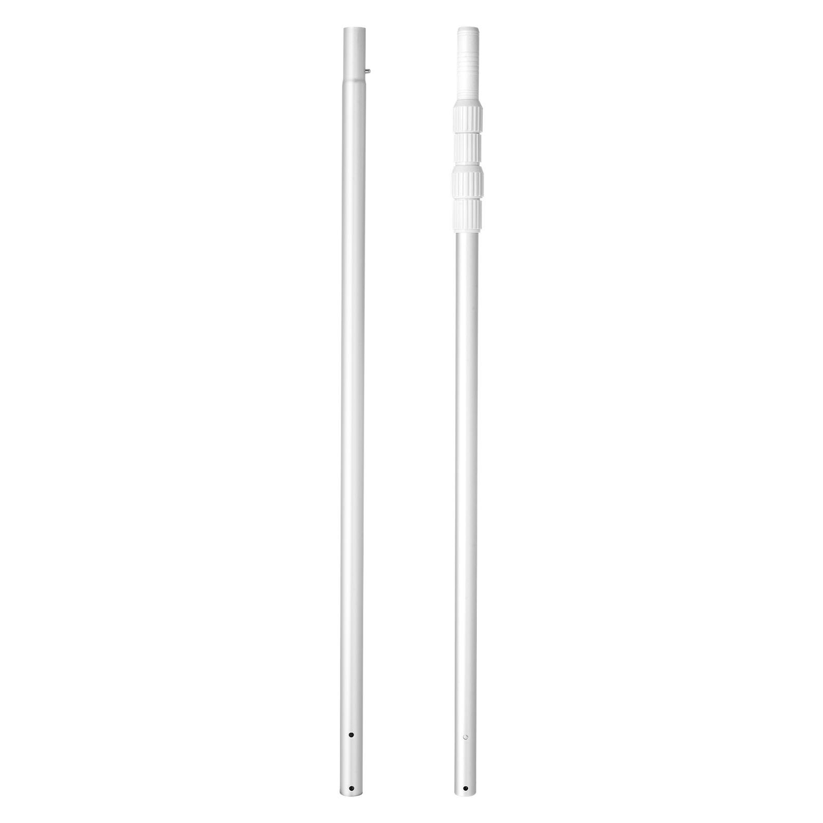Swimming Pool Pole 3.4 To 12 Ft Telescopic Aluminum Alloy Twist Locking