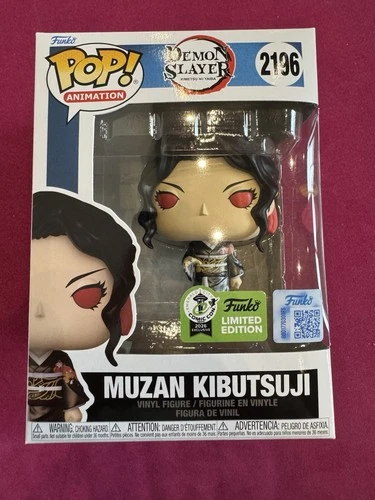 Funko Pop! Demon Slayer 2196 Muzan Kibutsuji ECCC 2026 Exclusive + Protector