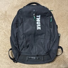 THULE Svezia Zaino Nero Imbottito per Laptop 19'' Porta Occhiali Cerniera Vedi Foto