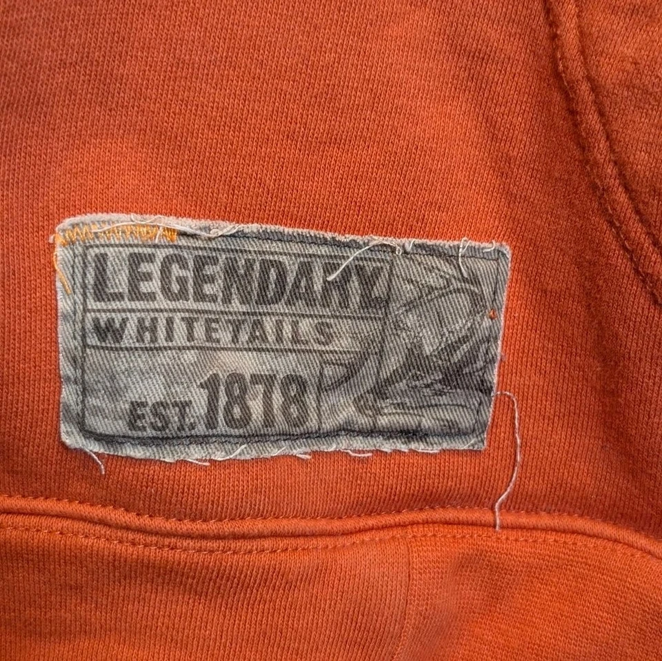 Legendary Whitetails Camuflaje Manga Cremallera Sudadera con Capucha XL Naranja Caza Aire Libre Sudadera Foto 4 de 4