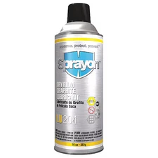 Sprayon Sc0204000 Dry Film Lubricant, 10 Oz., Aerosol Can, Graphite, Gray