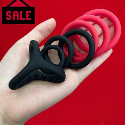 7PCS Male Cock Ring Super Strong Stretchy Stay Harder Penis Rings Cock Ring  Men | eBay