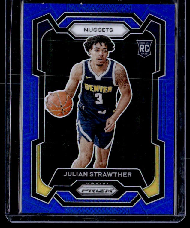 Julian Strawther 2023-24 Panini Prizm Blue /199 #133 Nuggets