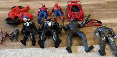 Marvel Spider-Man Mixed Lot 10pc Plastic Action Figures w/ Venom