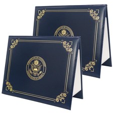 US Citizenship Certificate Holder 2025 Naturalization Padded Leatherette Cove...