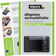 2x Screen Protector for Nikon Coolpix L25 Anti-Glare Screen Protector