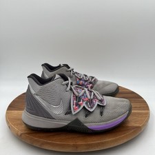 Size 3.5 Y Nike Kyrie 5 Graffiti Grade School Gray/multicolor Basketball Shoes
