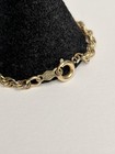 Vintage Gold Tone Filigree Heart Pendant Necklace Blue Enamel Cannetille Style — photo 10