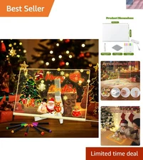 Acrylic LED Dry Erase Board with Adjustable Stand - 11.8x7.9 for Creative Spaces