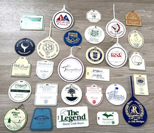 28 Golf Bag Tags Plastic VINTAGE mix OLD VARIETY LOT RARE MICHIGAN FL COURSES 28 Golf Bag Tags Plastic VINTAGE mix OLD VARIETY LOT RARE MICHIGAN FL COURSES - Image 1