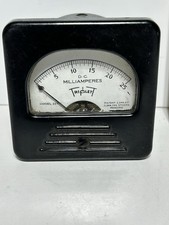 TRIPLETT METER MODEL 227-A DC AMPERES 0-1 Steampunk