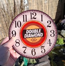 8 Inch DOUBLE DIAMOND Glass Clock Face 